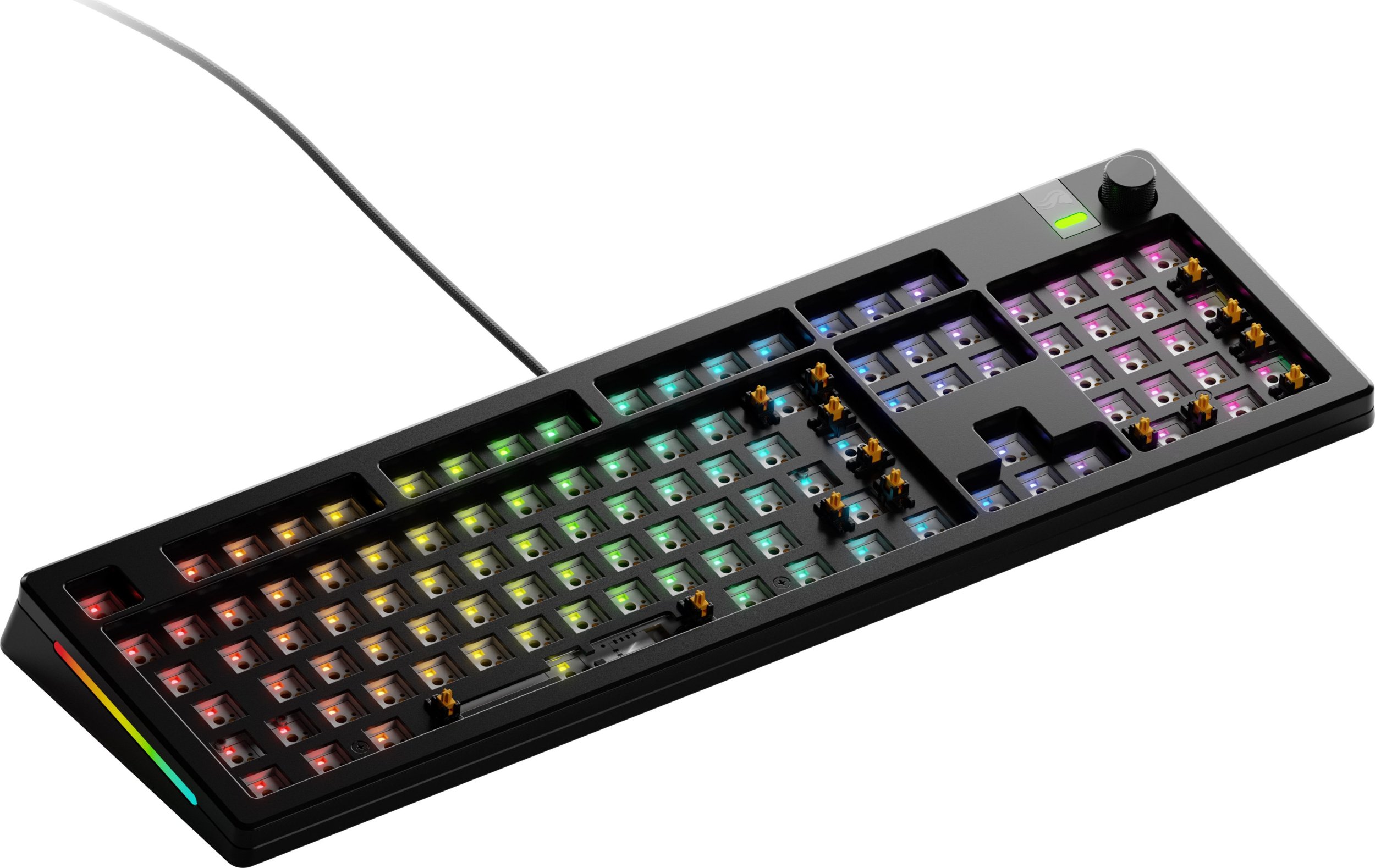 Tastierë Glorious GMMK 3 Pro Barebones, 100%, ISO, e zezë