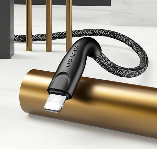 Kabllo USB Usams USB-A në Lightning, 2 m, 2A, e kuqe