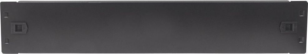Панел за покривање за рек орман Текли I-CASE BLANK-2-SCLTY, 2U, за кабинети, црн