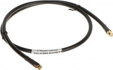 Kabull koaksial RF SMA W në SMA G H155, 0.8m, i zi