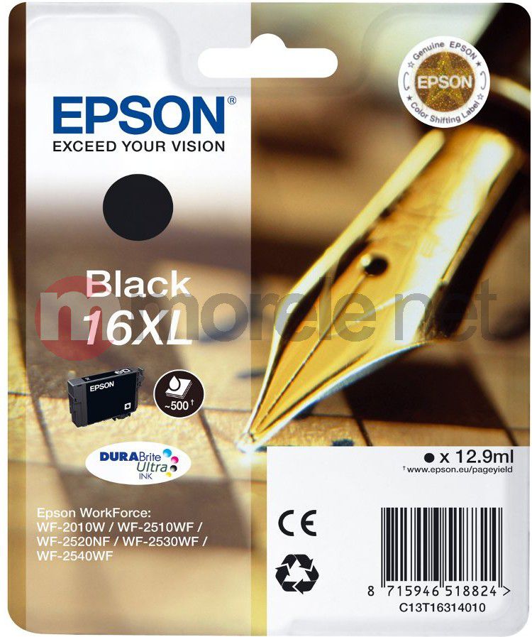 Ngjyrë për printer Epson T1631 XL, e zezë