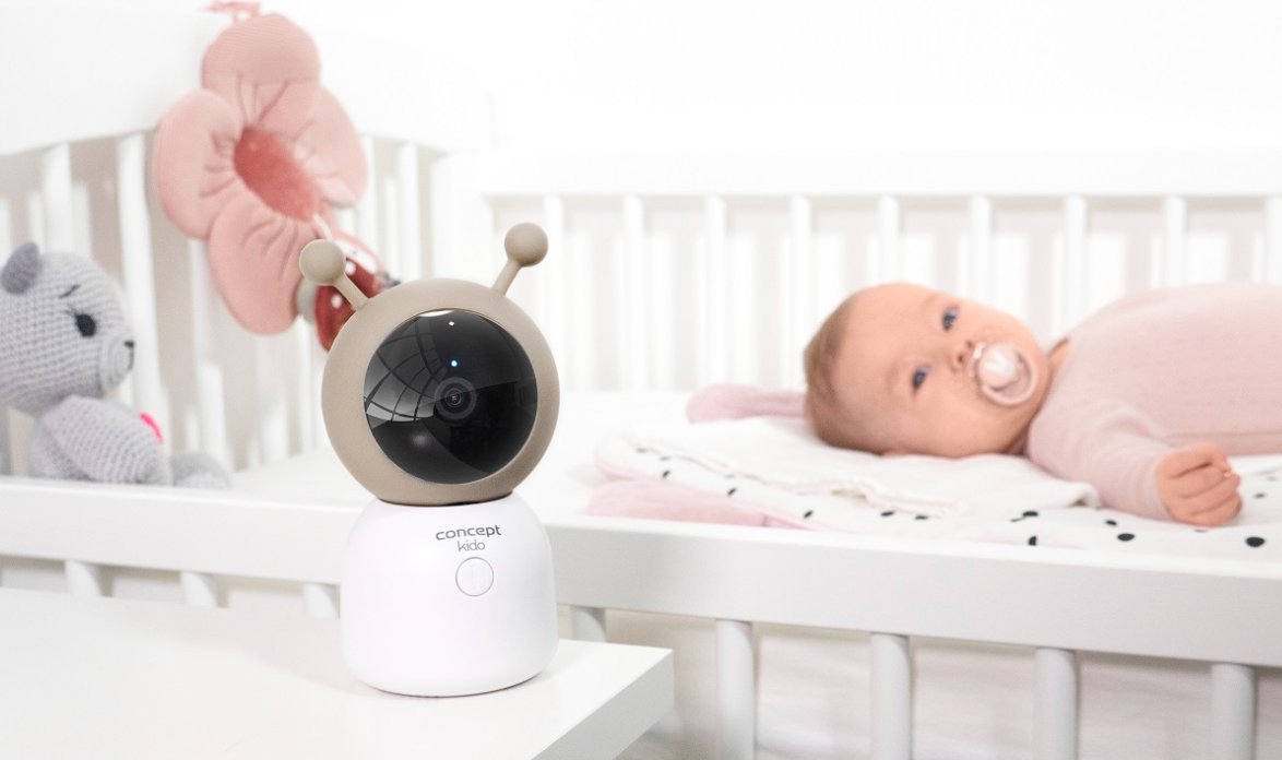 Електронска бебифон негувателка Concept KIDO KD4010, екран 5" LCD, Wi-Fi, бела