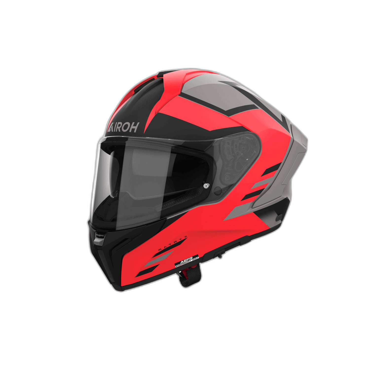 Helmetë moto Airoh Matryx Thron, XL, gri portokalli, për meshkuj