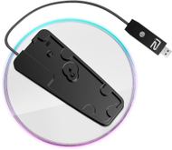 Qëndrim me drita Ready2gaming Light Stand për PS5, LED, transparent e zezë