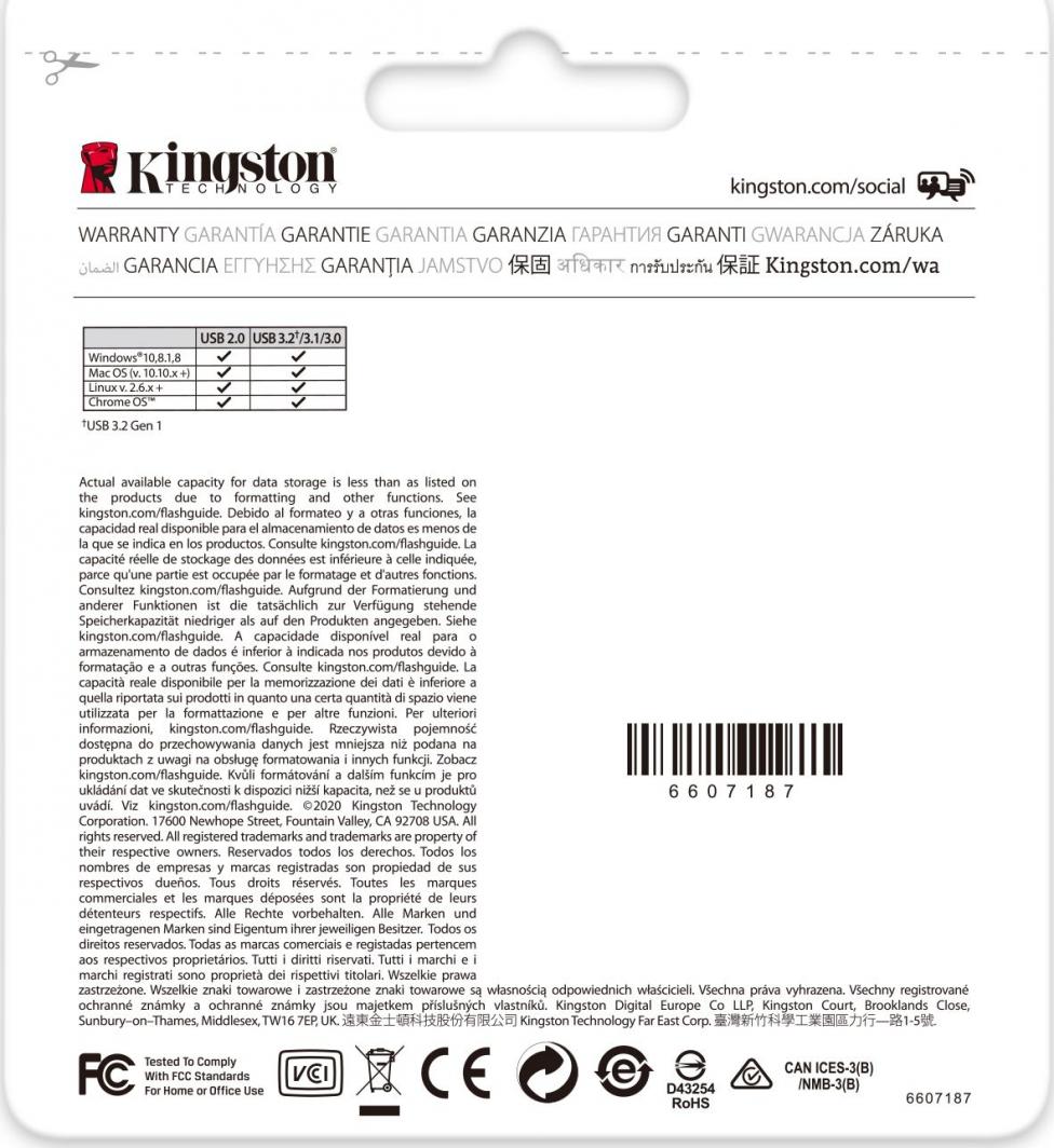 Flash Drive Kingston DataTraveler Exodia(DTX / 128GB), 128 GB