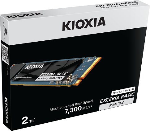 SSD NVMe KIOXIA Exceria Basic, PCIe 4.0, M.2 2280, црн