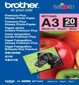 Letër fotografike Brother BP71GA3, A3, 20 fletë