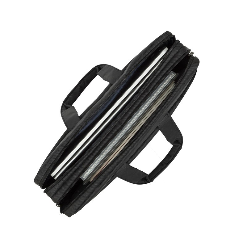 Çantë dore për laptop RivaCase 8257, 17.3", e zezë