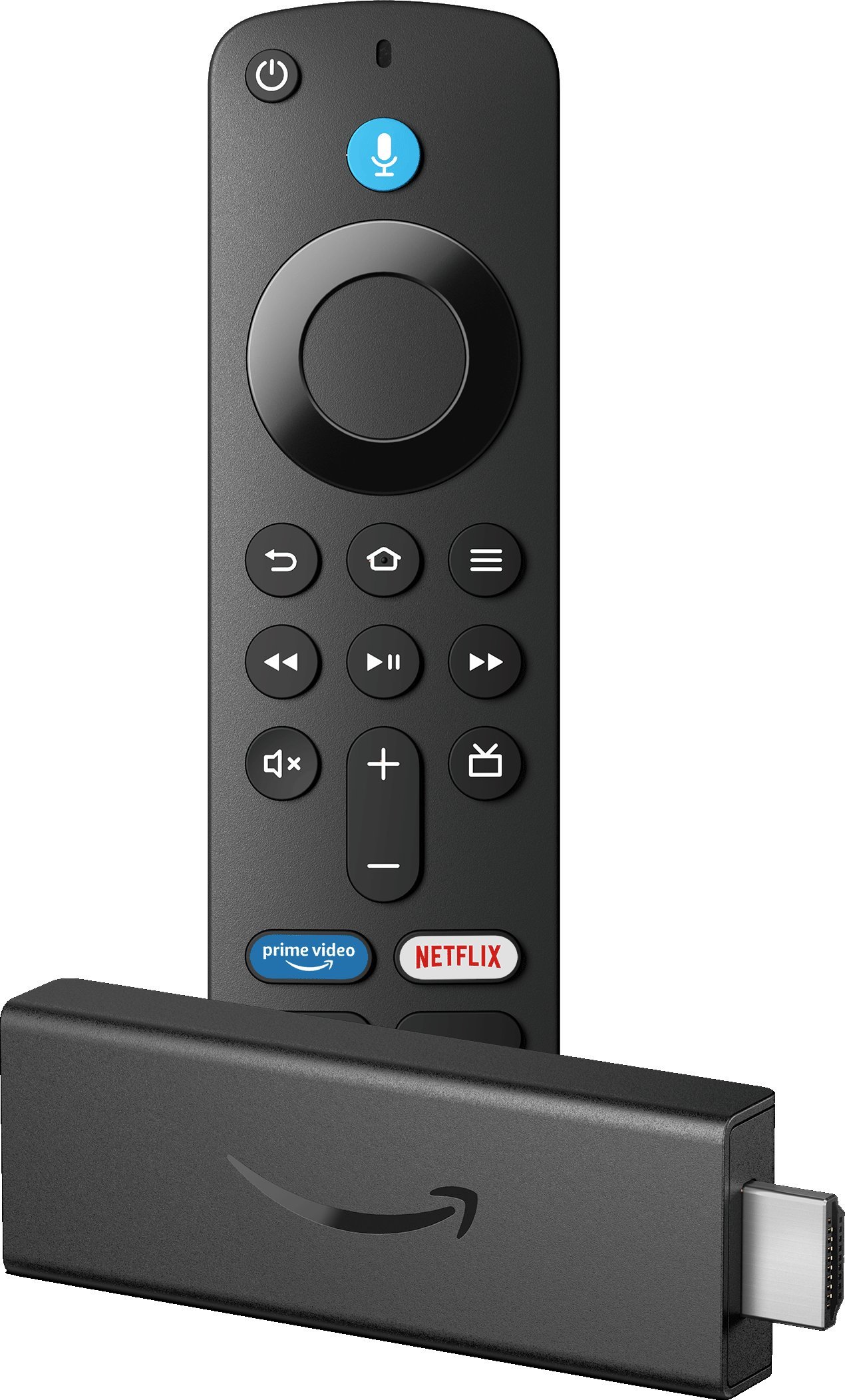 Fire TV Stick Amazon HD, 8GB, Alexa гласовен далечински управувач, црн
