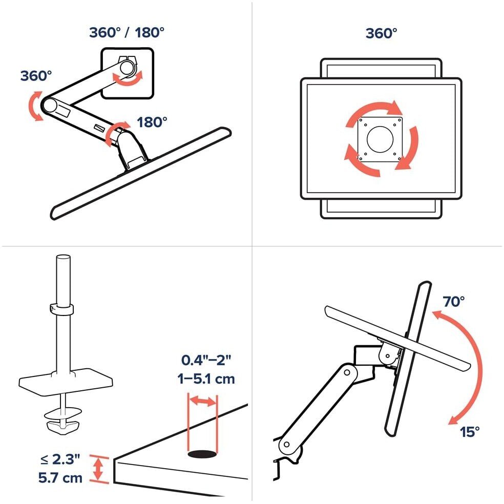 Krah monitori Ergotron LX Pro Series 45-709-290, 34", i zi