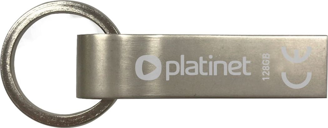 USB Platinet K-DEPO PMFMK128, 128GB, metalike rezistente, argjendtë
