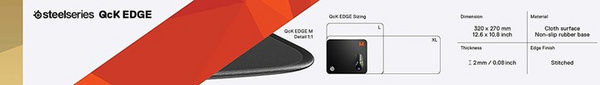 [OUTLET] Mauspad SteelSeries QcK Edge M, II