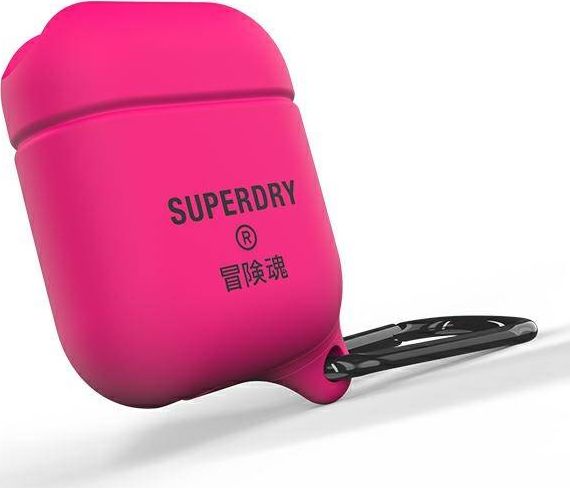 Kuti mbrojtëse Superdry për AirPods 1/2, rozë
