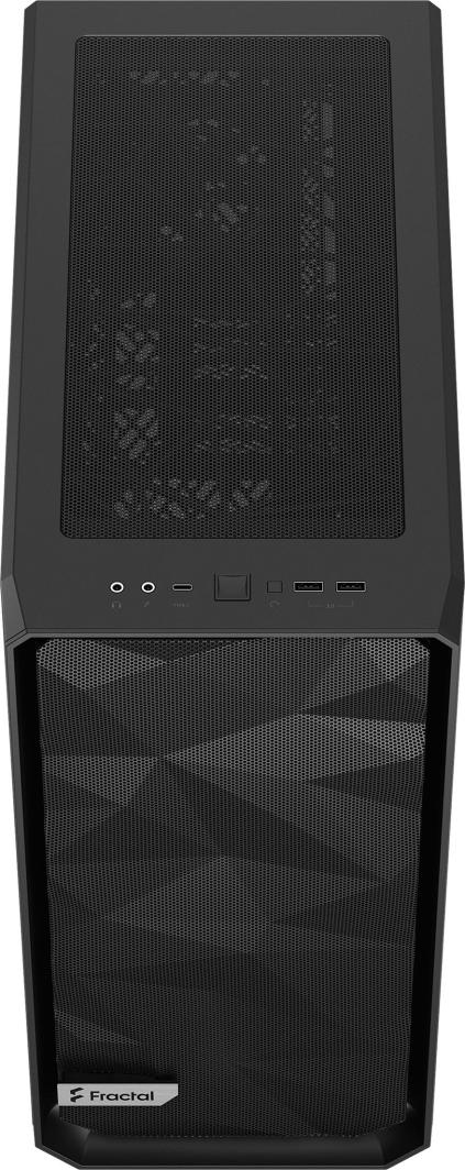 Kasë Fractal Design Meshify 2 Compact TG Dark Tint, e zezë, Midi Tower