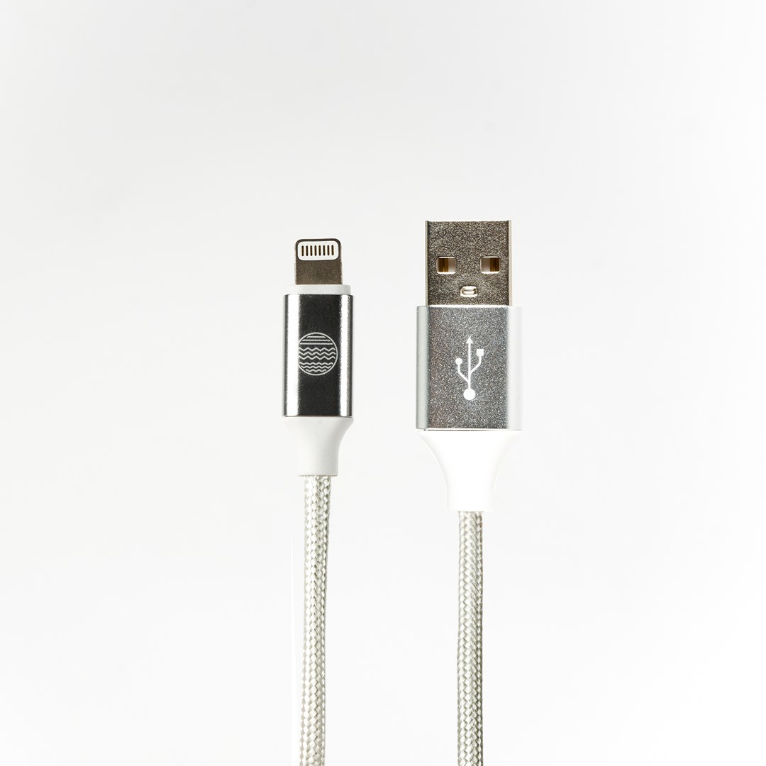 Kabllo Our Pure Planet USB-A në Lightning, 1.2 m, MFi-certifikuar, e bardhë