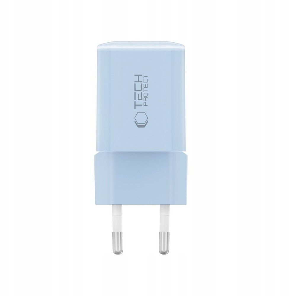 Karikues rrjeti Tech-Protect NCM33W, 2 porta, 33W PD QC3.0, blu baby