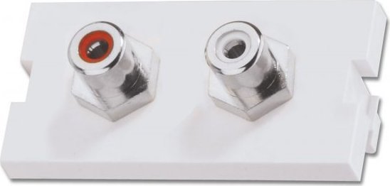 Modul audio LINDY 2 x Phono Snap-in, 2 porta, i artë