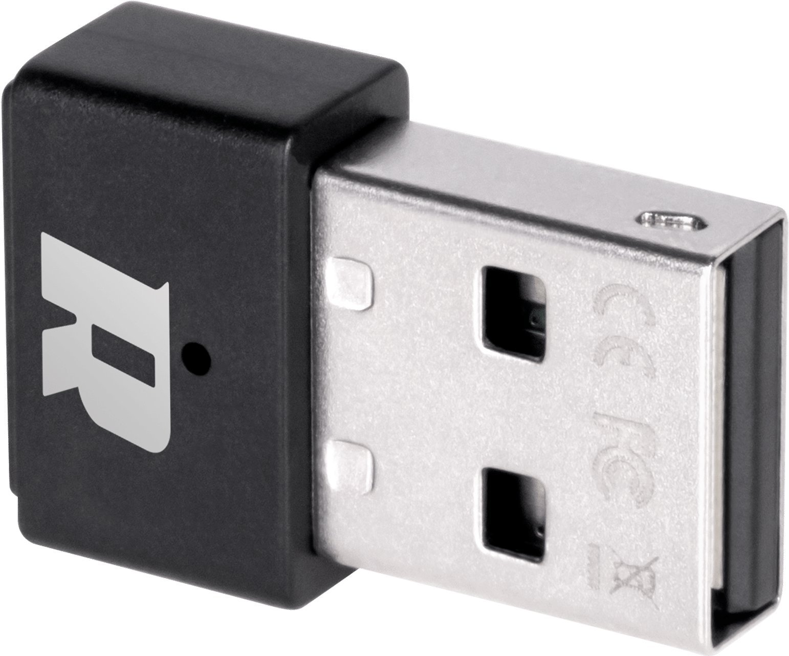 USB Wi‑Fi адаптер Rebel KOM0639 1, компактен, црн