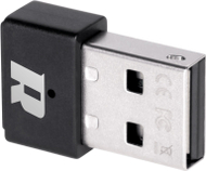 USB Wi‑Fi адаптер Rebel KOM0639 1, компактен, црн