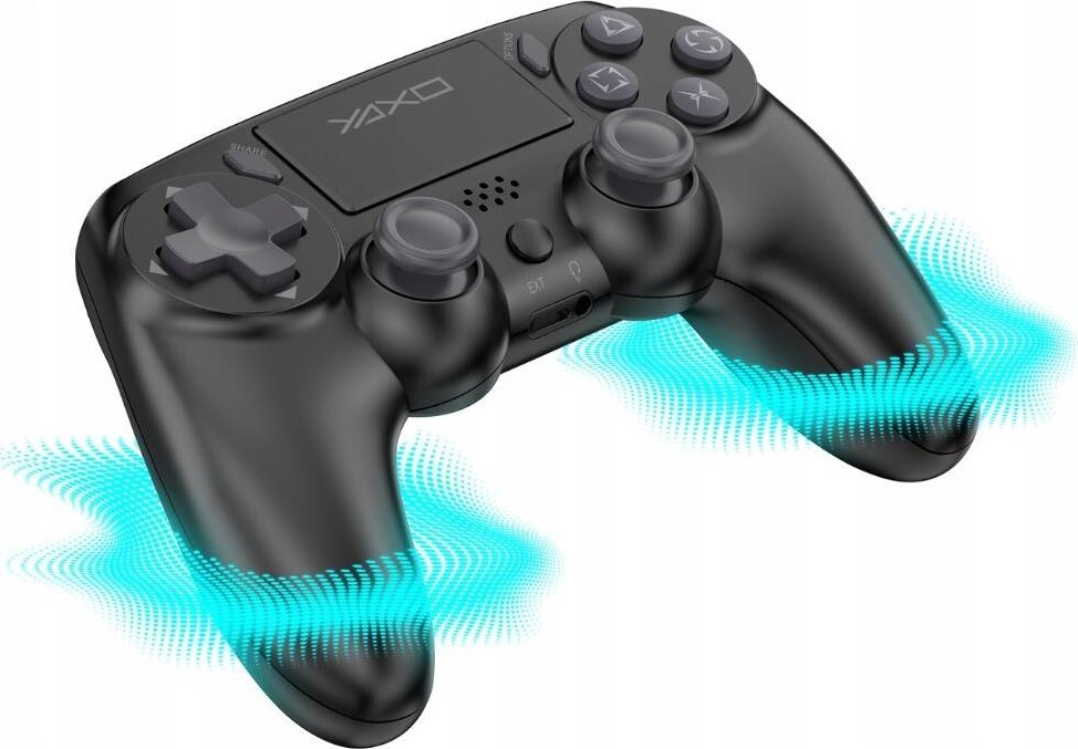 Gamepad Yaxo Viper Strike, pa tela, me dridhje, i zi