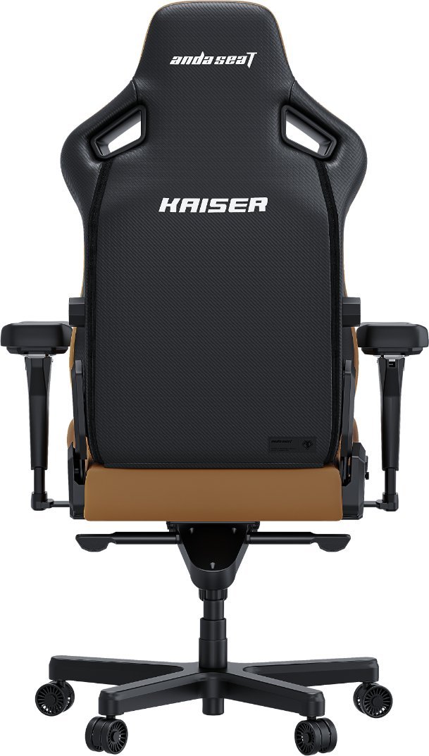 Гејминг столица AndaSeat Kaiser 4 Series L, премиум кожа, потпора за слабините, кафеава Bentley