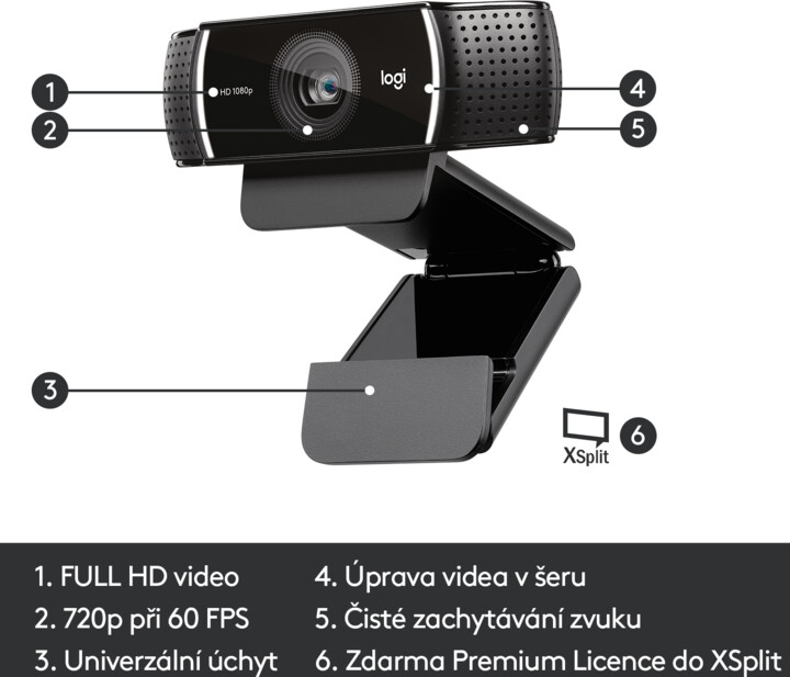 Kamerë Logitech Webcam C922