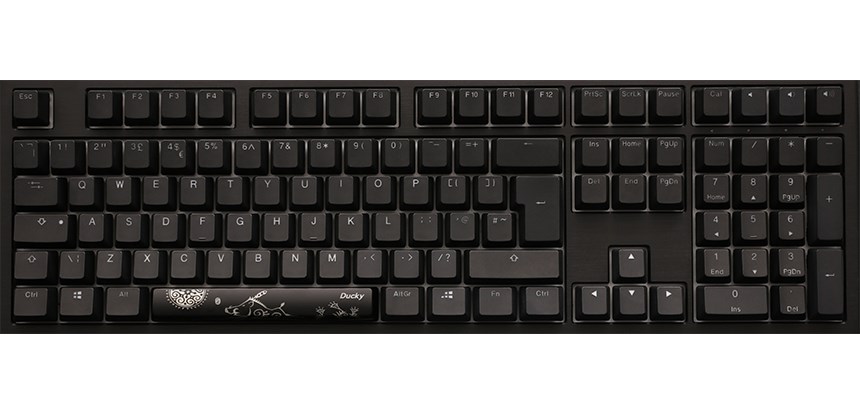 Tastierë lojërash Ducky Shine 7 Blackout, Cherry MX Black, e zezë