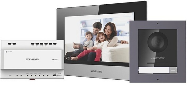 Set interfon Hikvision DS-KIS702, i argjendtë
