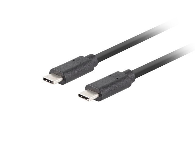 Kabllo Lanberg, USB Type-C / USB Type-C, 1 m, e zezë