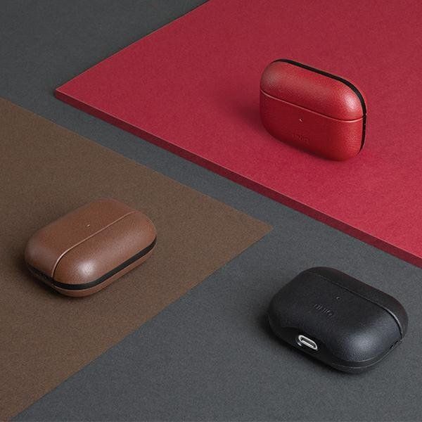 Mbështjellës mbrojtës Uniq Terra për AirPods Pro, lëkurë natyrale, khaki