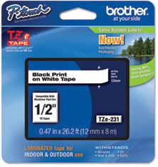 Shirit për printer Brother TZE151, 24mm, e tejdukshme