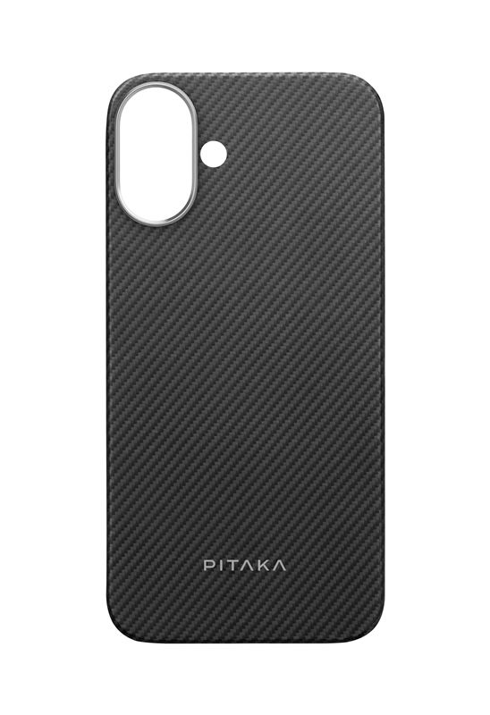Mbrojtëse Pitaka Ultra-Slim për iPhone 16, e zezë/e hirtë