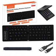 Склоплива тастатура Zenwire WLK-610, мини Блутут, USB C, црна