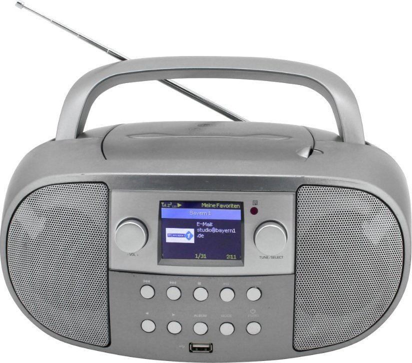 Radio tavoline Soundmaster SCD7600TI, internet radio DAB+ FM CD USB Bluetooth, gri grafit
