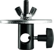 Adapter Manfrotto 179, pllakë 80mm, vidë 3/8", i zi