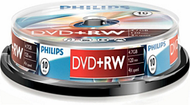 Disk Philips DVD+RW 4.7 GB 4x, 10 copë (DW4S4B10F/10)