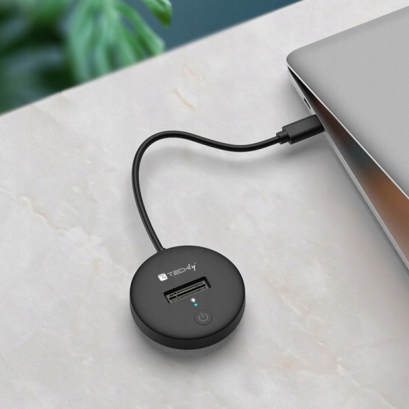 Docking station për SSD Techly I-CASE USB3-QUICKTY, M.2 SATA NVMe, USB C 10Gbps, i zi