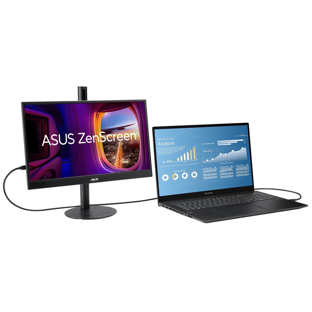 Monitor portativ ASUS ZenScreen MB17AHG, 17.3", Full HD, 144Hz, i zi
