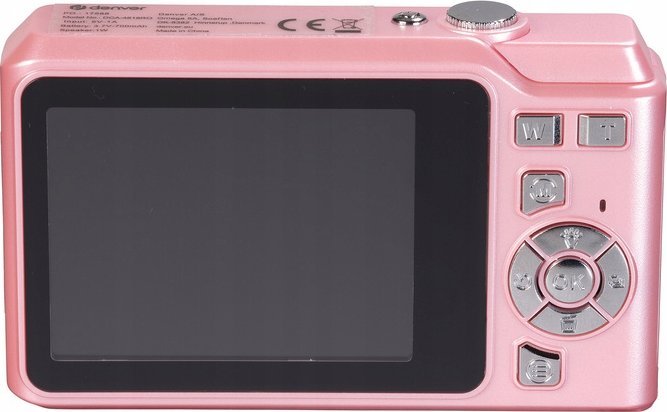 Дигитален фотоапарат Denver DCW, 48MP, Full HD, розова
