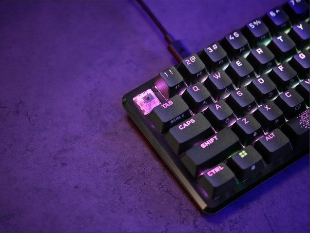 Tastierë Corsair K65 PRO MINI, Corsair OPX, RGB, e zezë