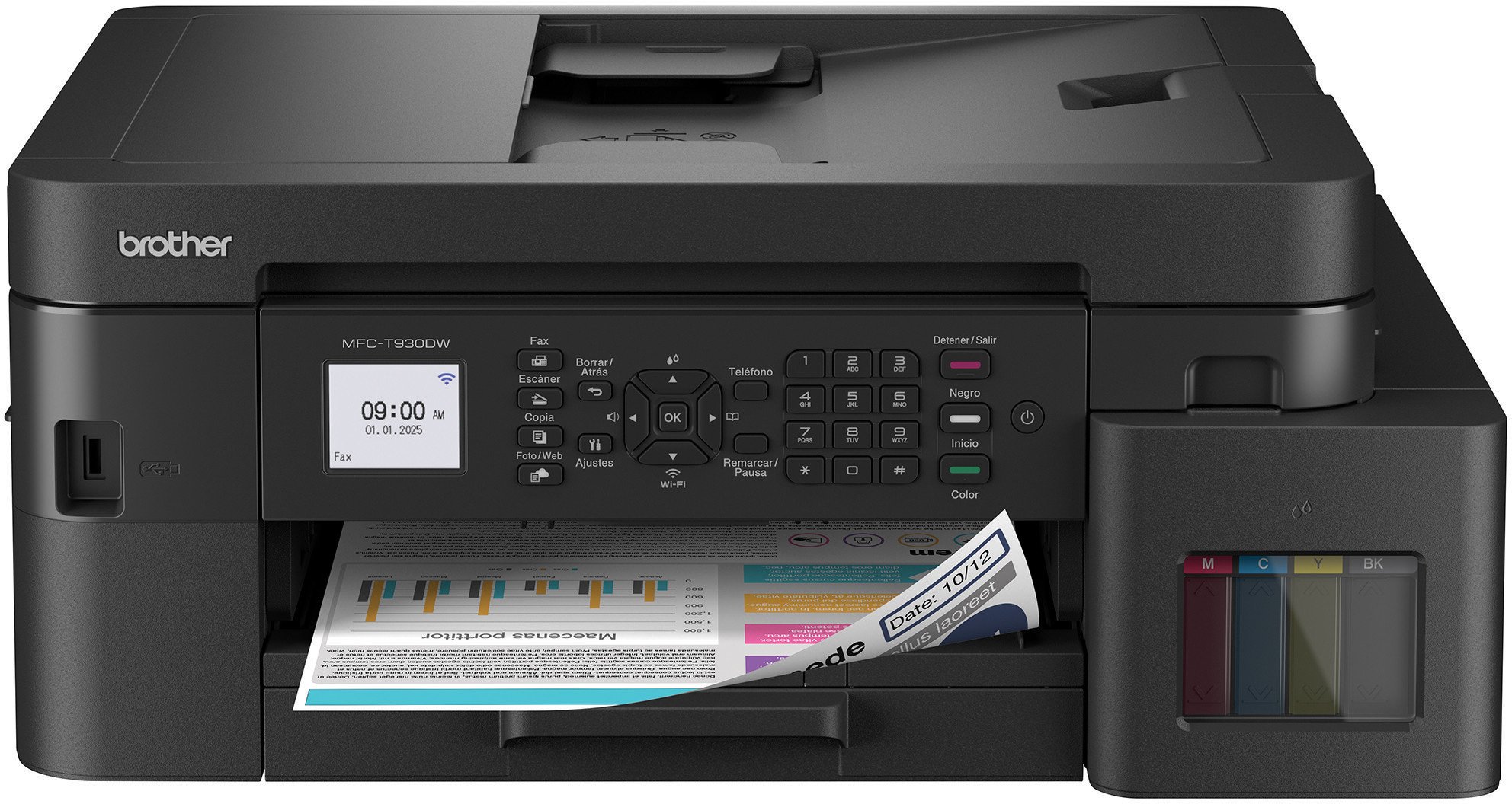 Printer multifunksional Brother MFC-T930DW, Inkjet, WiFi, ADF, i zi