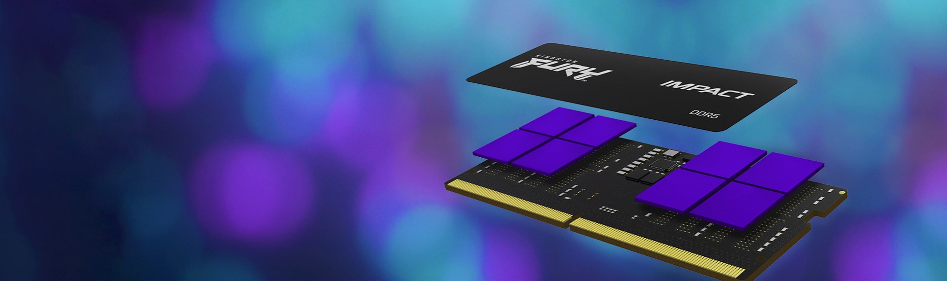 Memorie Kingston FURY Impact 16GB DDR5, 4800MT/s, SODIMM CL38, e zezë