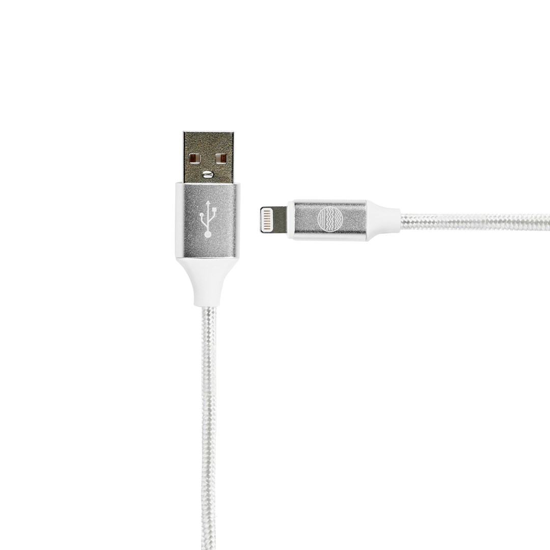 Kabllo Our Pure Planet USB-A në Lightning, 1.2 m, MFi-certifikuar, e bardhë
