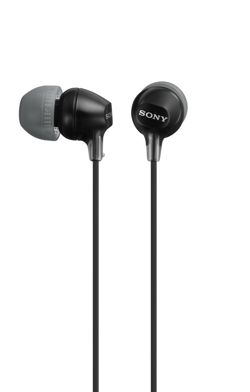 Kufje Sony MDR-EX15LPB, in-ear, të zeza