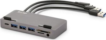 Docking station LMP Attach Dock Pro, 10 porta, për iMac, i hirtë