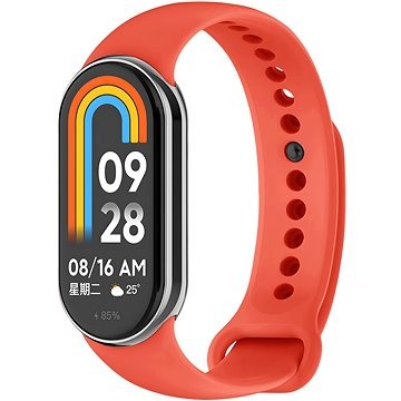 Rrip Eternico Essential për Xiaomi Smart Band 8 9, silikon, solid, portokalli