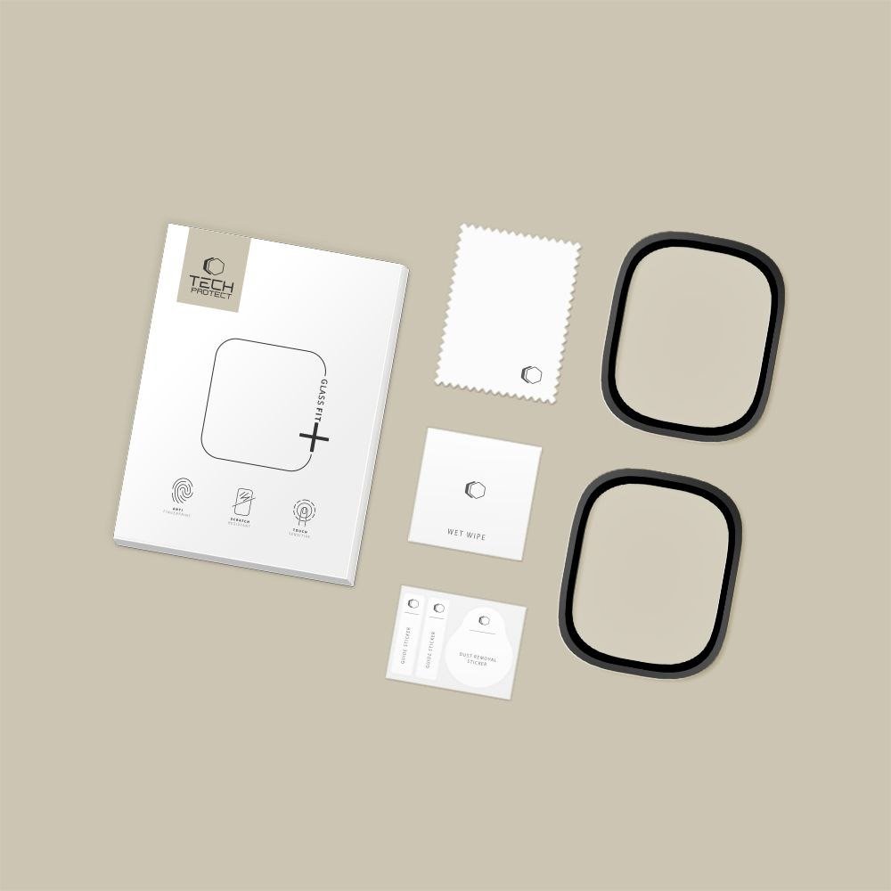 Mbrojtëse ekrani Tech-Protect Glass Ring për Apple Watch Ultra 49mm, set 2 copë, e zezë