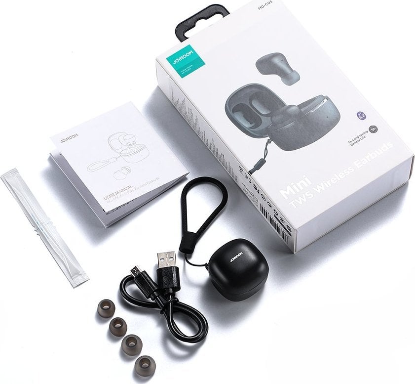 Kufje wireless Joyroom MG-C05, TWS in ear, Bluetooth 5.2, të zeza