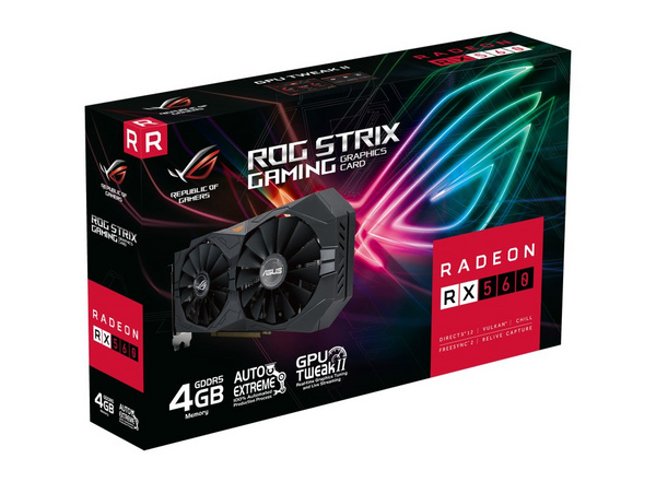 Kartelë grafike Asus ROG Strix Radeon RX 560 V2 4GB GDDR5