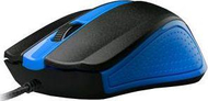 Maus C-Tech WM-01B, me kabllo, USB, i zi dhe i kaltërt